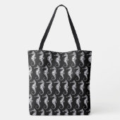 Seahorse White Tote Bag (Achterkant)