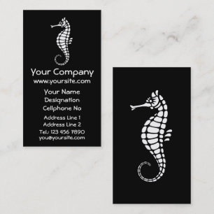 Seahorse White Visitekaartje