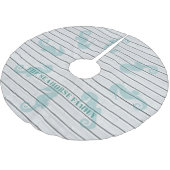 Seahorse Whitewashed Wood Plank Kerstboom Rok (Gekanteld)