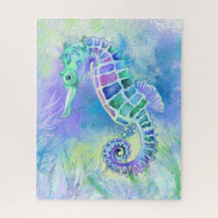 Seahorse - Wonderful Underwater Life - Tekening - Legpuzzel
