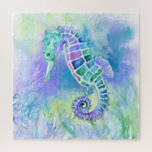 Seahorse - Wonderful Underwater Life - Tekening Legpuzzel (Verticaal)
