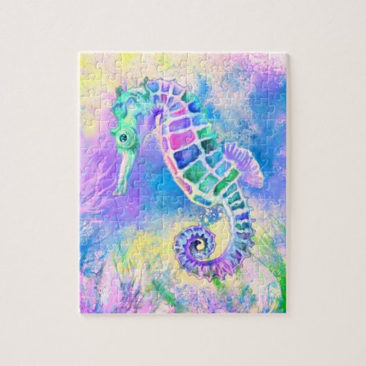 Seahorse - Wonderful Underwater Life - Tekening Legpuzzel (Verticaal)