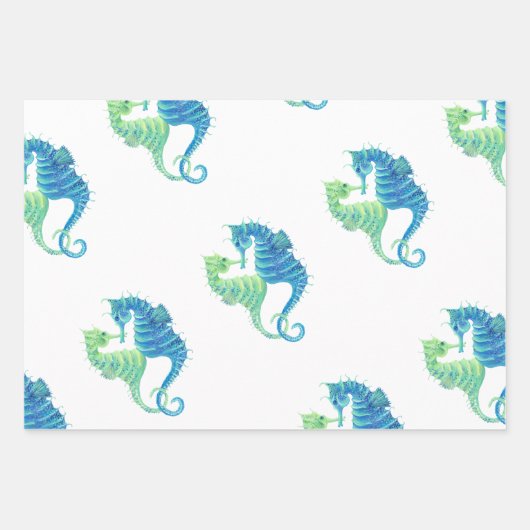 Seahorse Wrapping Paper (Voorkant 3)