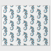 Seahorse Wrapping Paper Cadeaupapier (Vlak)