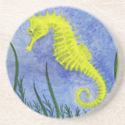 Seahorse Zandsteen Onderzetter (Voorkant)