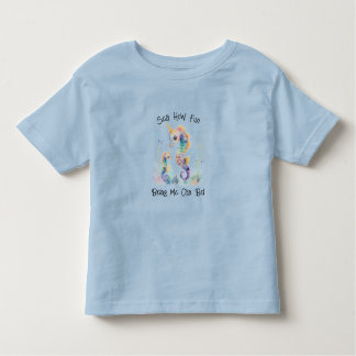 Seahorse Zee Hoe leuk ben ik peuter T-shirt