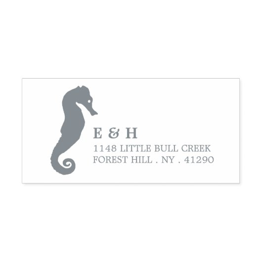 Seahorse Zelfinktende Stempel (Design)
