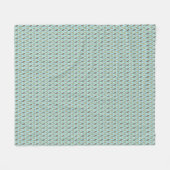 Seahorse Zigzag Pattern Aquamarine Fleece Blanket Deken (Voorkant (Horizontaal))