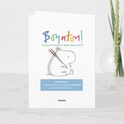 SEAHORSES Boynton Kaart (Achterkant)