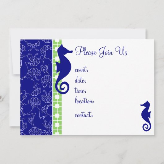 Seahorsing rond kaart (Voorkant)