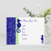 Seahorsing rond kaart (Staand voorkant)