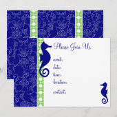 Seahorsing rond kaart (Voorkant / Achterkant)