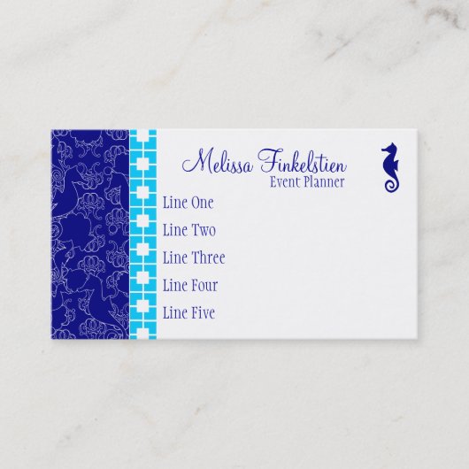 Seahorsing rond visitekaartje (Voorkant)