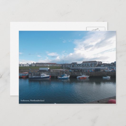 Seahouses Harbour - Postcard Briefkaart (Voorkant / Achterkant)