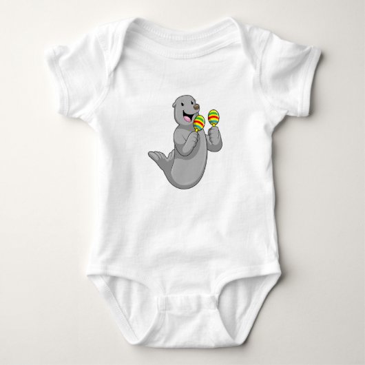 Seal as Musician with Maracas Romper (Voorkant)