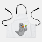 Seal as Musician with Maracas Schort (Voorkant)