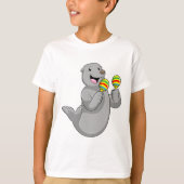 Seal as Musician with Maracas T-shirt (Voorkant)