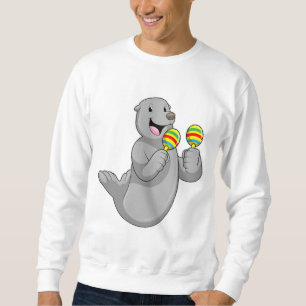 Seal as Musician with Maracas Trui