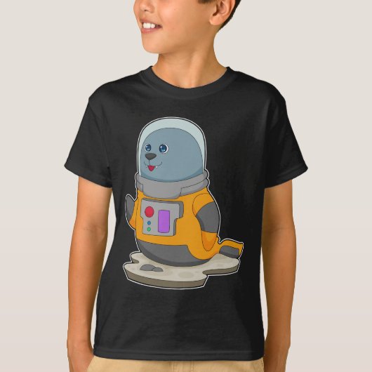 Seal Astronaut Space T-shirt (Voorkant)