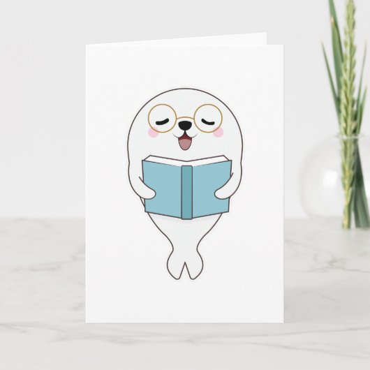 Seal at Reading one Book Kaart (Voorkant)