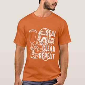 Seal Base Clear Repeat Funny Car Sprayer Car Paint T-shirt