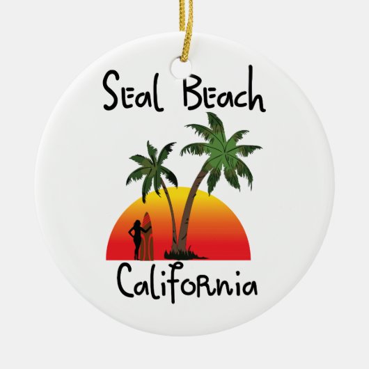 Seal Beach California Keramisch Ornament (Voorkant)