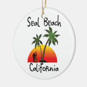 Seal Beach California Keramisch Ornament (Links)
