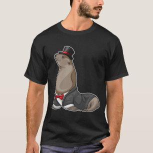 Seal bruidegom bruiloft t-shirt