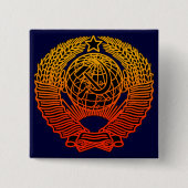 Seal(CCCP) Vierkante Button 5,1 Cm (Voorkant)