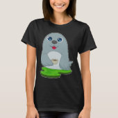 Seal Coffee Cup T-shirt (Voorkant)