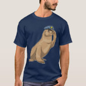 Seal Cop Police hat Police T-shirt (Voorkant)