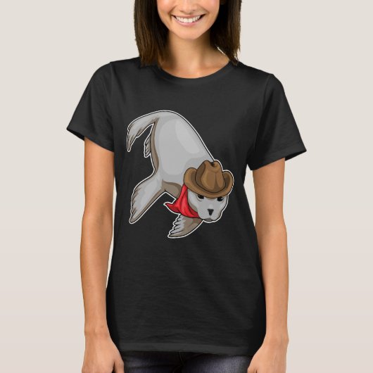 Seal Cowboy pet T-shirt (Voorkant)