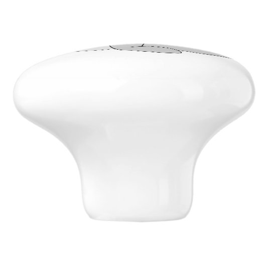 Seal Design Personalised Keramische Knop (Zijkant)