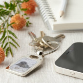 Seal - Dierlijk Afbeelding Rechthoek Metalen Sleut Sleutelhanger (Zijkant)