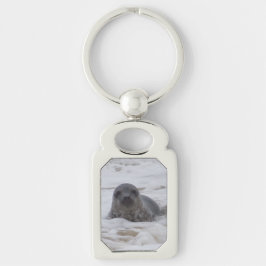 Seal - Dierlijk Afbeelding Rechthoek Metalen Sleut Sleutelhanger