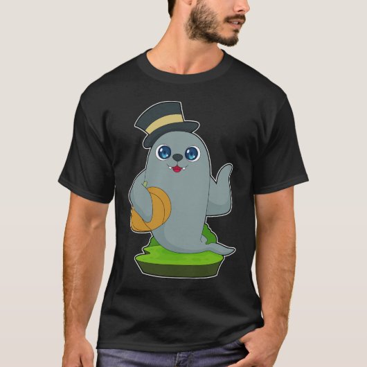 Seal Halloween pompoen T-shirt (Voorkant)