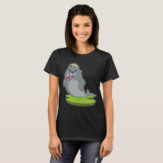 Seal Ice cream cone T-shirt (Voorkant volledig)