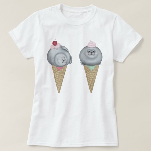 Seal Ice Cream Cones T-shirt (Design voorkant)