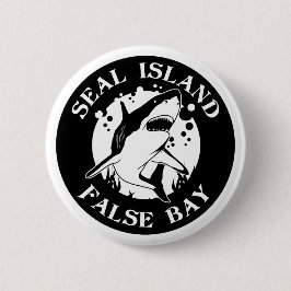 Seal Island False Bay - Duiken met haaien Ronde Button 5,7 Cm