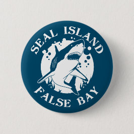 Seal Island False Bay - Duiken met haaien Ronde Button 5,7 Cm