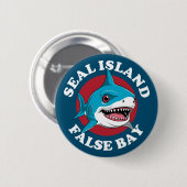 Seal Island False Bay - Duiken met haaien Ronde Button 5,7 Cm (Voorkant /achterkant)