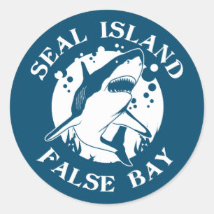 Seal Island False Bay - Duiken met haaien Ronde Sticker