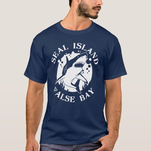 Seal Island False Bay - Duiken met haaien T-shirt (Voorkant)