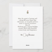 Seal Kerstmis Groeten Feestdagenkaart (Achterkant)