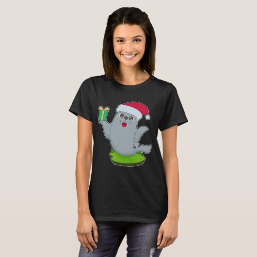 Seal Kerstpakket T-shirt (Voorkant volledig)