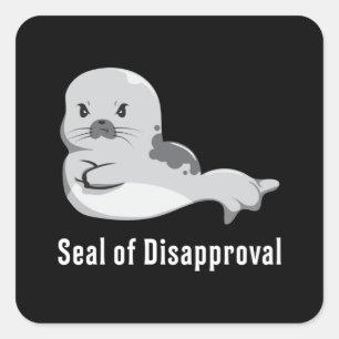 Seal Lover Sealife Dier Zee Leeuw Seals Gift Idee Vierkante Sticker