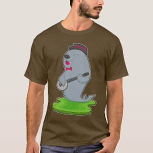 Seal muzikant gitaar muziek t-shirt