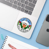 Seal of Al-Bireh (al-Birah, el-Bira), Palestine Sticker (Laptop met iPhone)