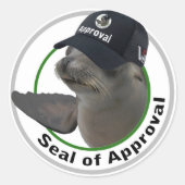 Seal of Approval Round Sticker (Voorkant)