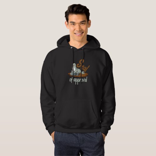 Seal of approval   seal seals hoodie (Voorkant volledig)